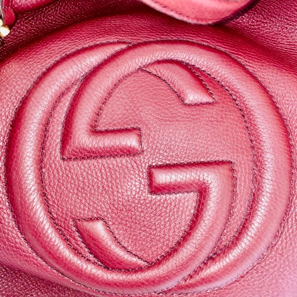 Gucci Soho Bordeaux Leather Shoulder Bag - Picture 2 of 12